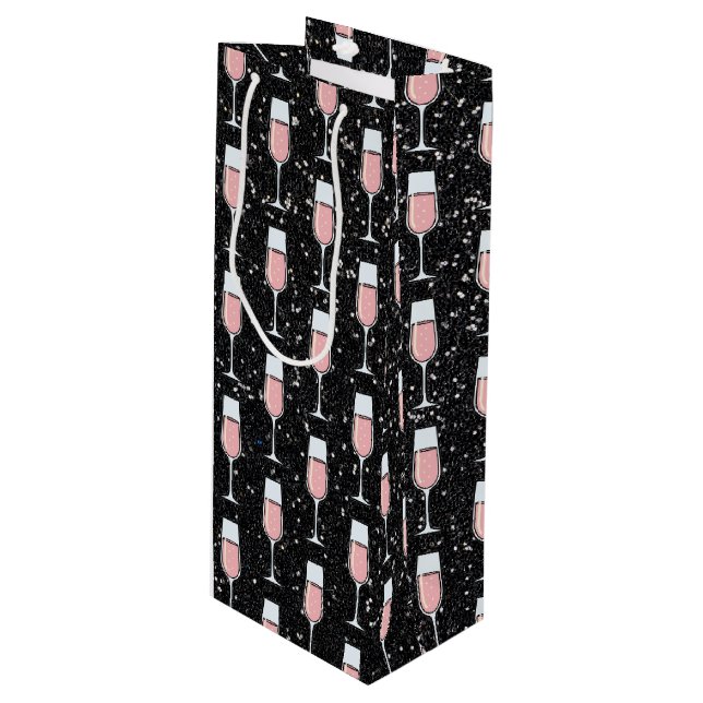 Bolsa Para Vino Rose Wine Pattern (Angulo Anverso)
