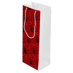 Bolsa Para Vino Roses Rojos Elegantes Día de San Valentín Amor Her