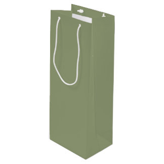Bolsa Para Vino Sage Green Neutral Elegant Solid Plain Color