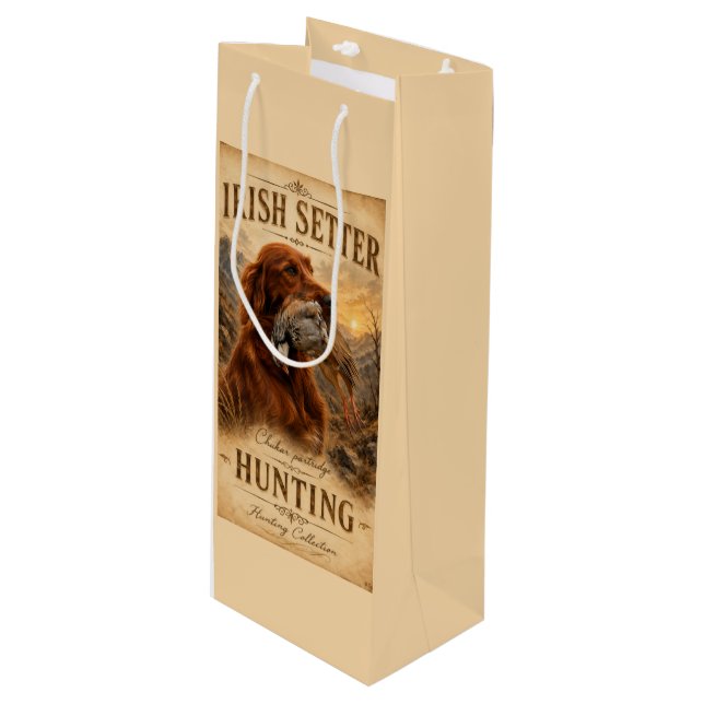 Bolsa Para Vino Setter Irlandés (Angulo Anverso)