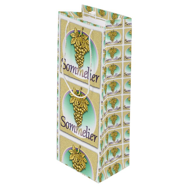 Bolsa Para Vino Símbolo sommelier (Angulo Anverso)