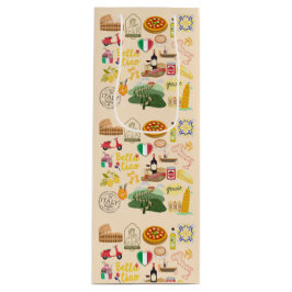 Bolsa Para Vino Símbolos de Italia para los amantes de los viajes