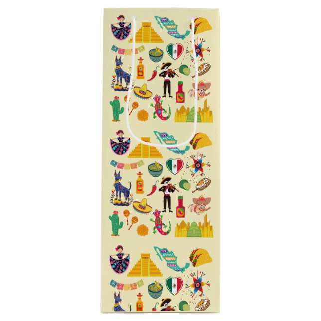 Bolsa Para Vino Símbolos de México (Anverso)