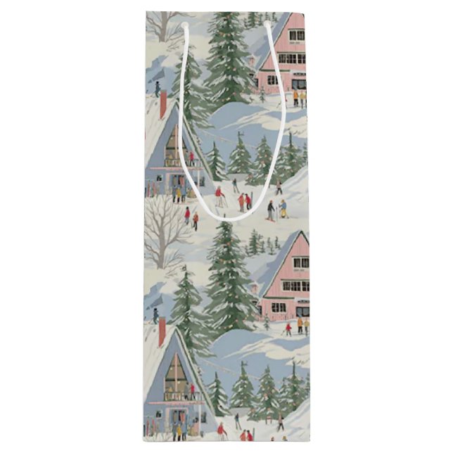 Bolsa Para Vino skiiers 4 (Anverso)