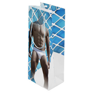 Bolsa Para Vino SlipperyJoe hombre muscular seis empates abs macho