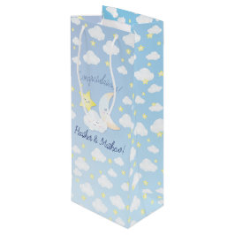 Bolsa Para Vino Sobre la luna y las estrellas