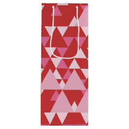BOLSA PARA VINO SOMBRAS DE PATRONES DE TRIÁNGULO ROJO