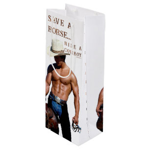 Bolsa Para Vino Sombrero de vaquero de paja para montar a caballo