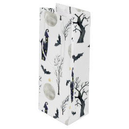 BOLSA PARA VINO SPOOKY HALLOWEEN CASTLES MOONS BATES ÁRBOLES