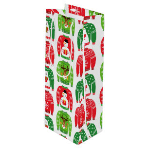 Bolsa Para Vino Sudores de Navidad feos sudores oso polar Snowman
