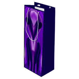 Bolsa Para Vino Sueños del arcoiris púrpura 3D , Alien
