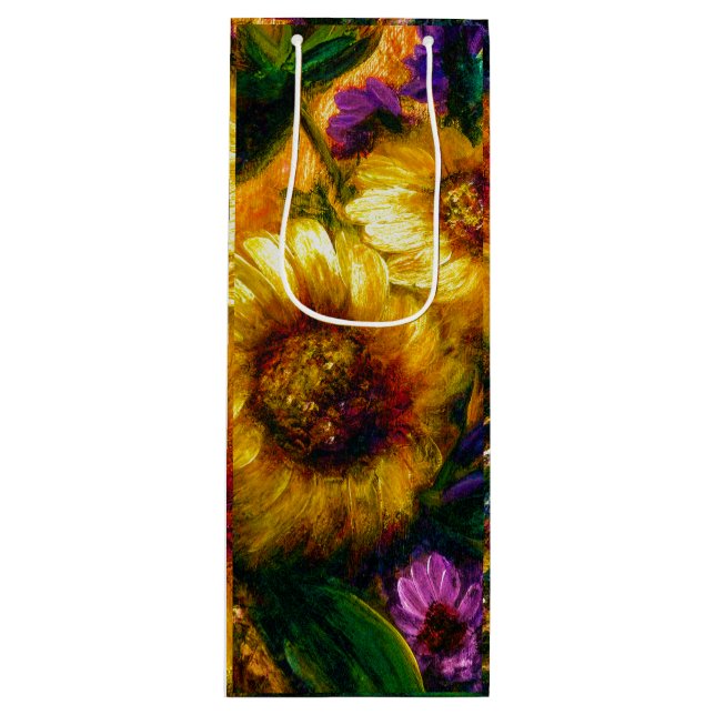 Bolsa Para Vino "Sunflower Gold" (Anverso)