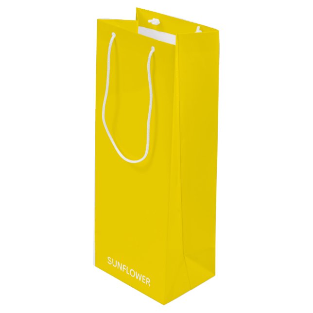 Bolsa Para Vino Sunflower Yellow Colour Name (Angulo Anverso)