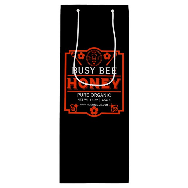 Bolsa Para Vino Tarros de Miel de Mercado de Agricultores (Anverso)