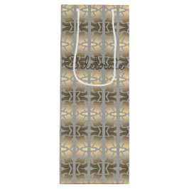 Bolsa Para Vino Taupe decorativo designado