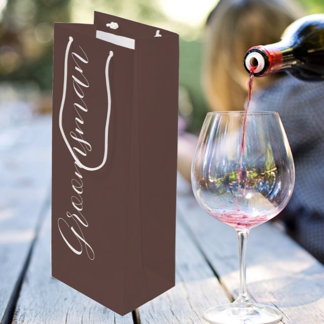 Bolsa Para Vino Taupe Stylist Script Boda Groomsman (In Situ)