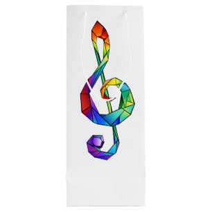 Bolsa Para Vino Tecla musical arcoiris tremendo clef