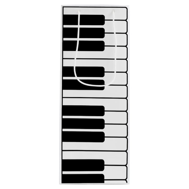 Bolsa Para Vino Teclado piano regalo novedad jumbo teclas (Anverso)