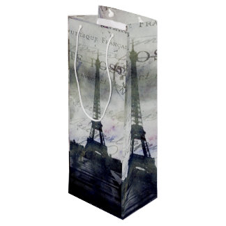 Bolsa Para Vino Texured París en lavanda