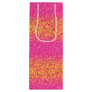 Bolsa Para Vino Tiras purpurinas,BARRA DE REGALO DE VINO rosado