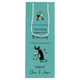 Bolsa Para Vino Todo pasa por un riesling Wine Pun