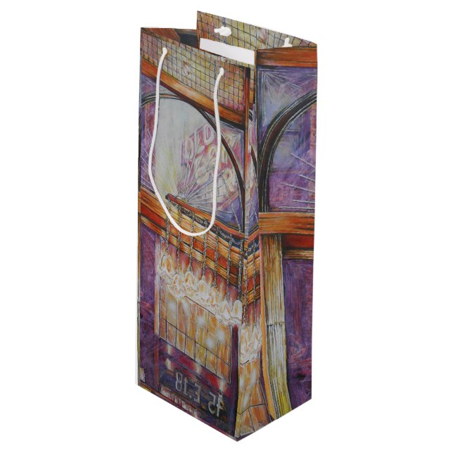 Bolsa Para Vino Todos Somos Meses Volando A La Misma Luz. (Angulo Anverso)