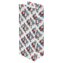 Tomemos a Tipsy Snowman bebiendo vino