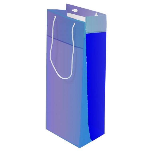 Bolsa Para Vino Tonos azules (Angulo Anverso)