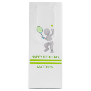 Bolsa Para Vino Torneo de tenis Jugador de tenis Racket Personaliz
