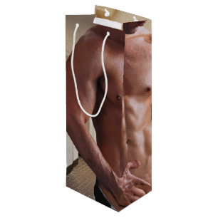 Bolsa Para Vino Torso masculino musculoso sin camiseta de Slippery