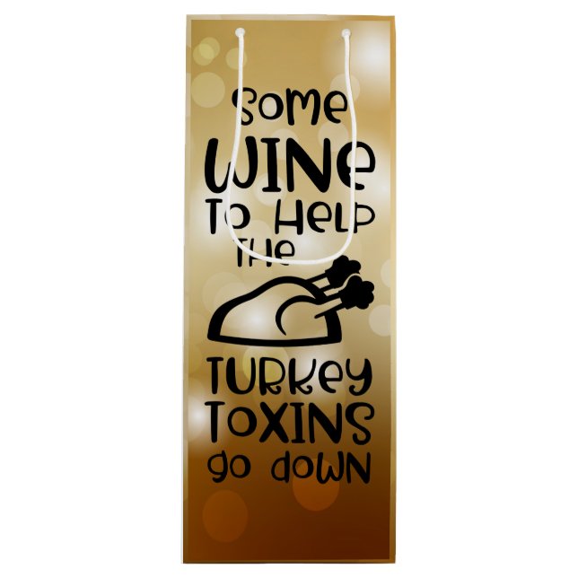 Bolsa Para Vino Tote de vino festivo (Anverso)