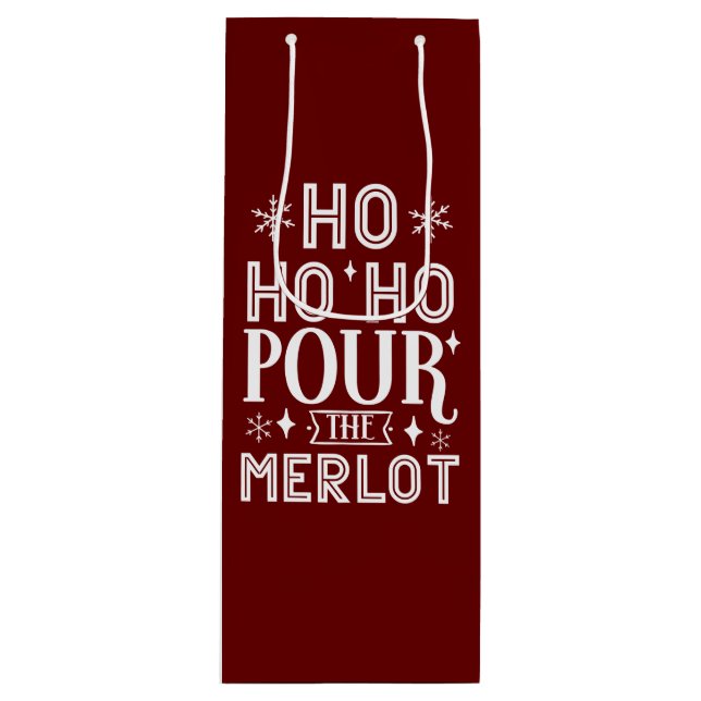 Bolsa Para Vino Tote de vino festivo (Anverso)