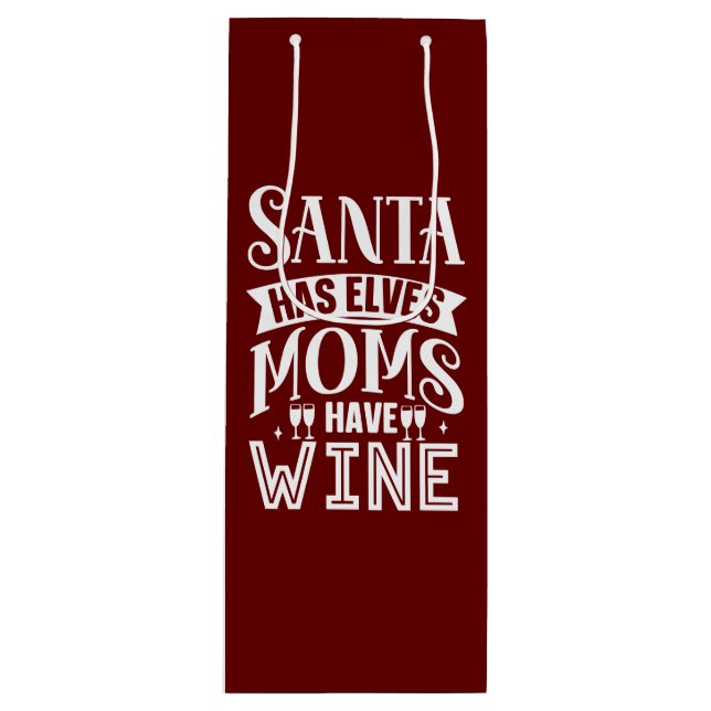 Bolsa Para Vino Tote festivo (Anverso)