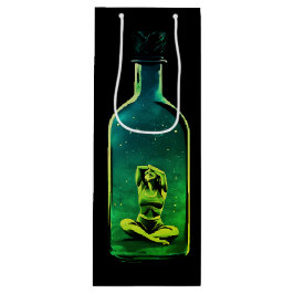 Bolsa Para Vino Trapped In Though in Verdant & Violet Shades