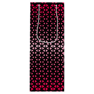 Bolsa Para Vino Triángulo.Pattern.shade.pink.02 BG negro