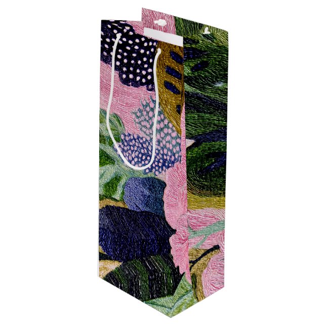 Bolsa Para Vino Tropical Modernism Bouquet Bag (Angulo Anverso)