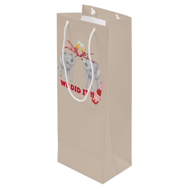 Bolsa Para Vino Trump Harris Kennedy Biden gracioso elefante lindo (Angulo reverso)