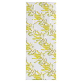 Bolsa Para Vino Tulipina leucadendrina amarillo acuarela