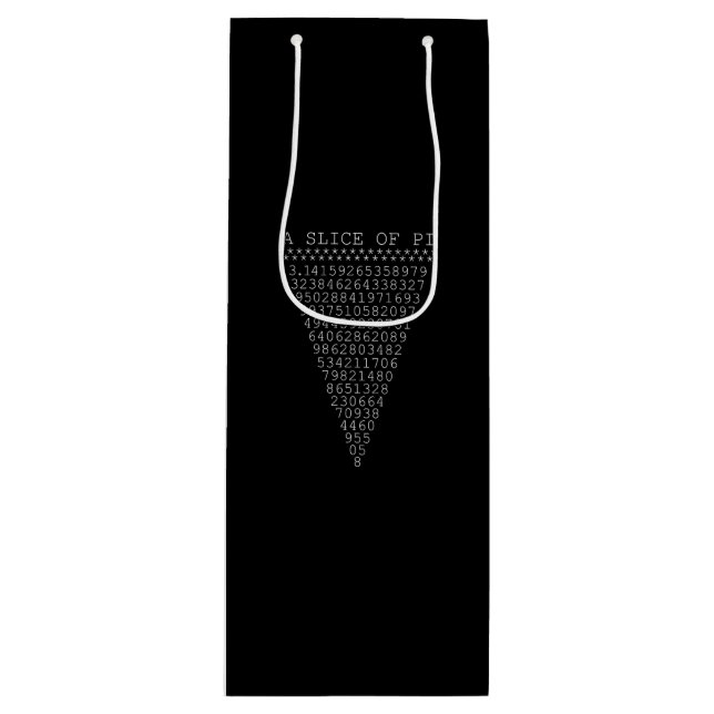 Bolsa Para Vino Un trozo de triángulo de Pi (Anverso)