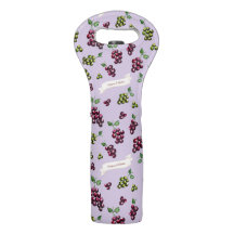 Uvas de Vino Elegantes Personalizadas Acuarela Per