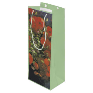 Bolsa Para Vino Vase con los pipetas rojos de Vincent van Gogh