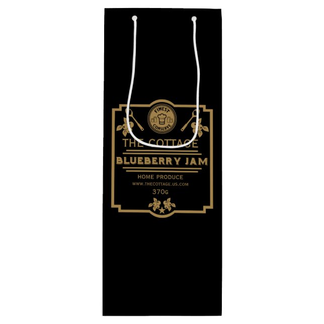 Bolsa Para Vino Vendedor de mermelada de Blueberry (Anverso)