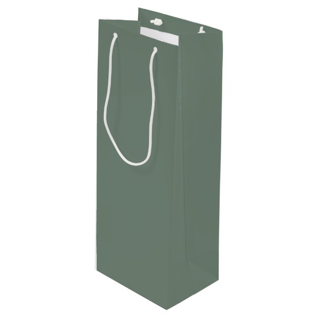 Bolsa Para Vino Verde Sabio Profundo (Angulo Anverso)