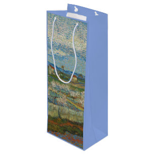Bolsa Para Vino Vicente Van Gogh Vintage Peach Trebe en flor