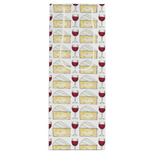 Bolsa Para Vino Vidrio de vino rojo y bolso de regalo de queso neg