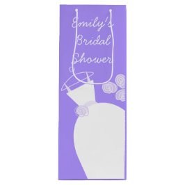 Bolsa Para Vino Vino boda Gown Purple Bridal Shower