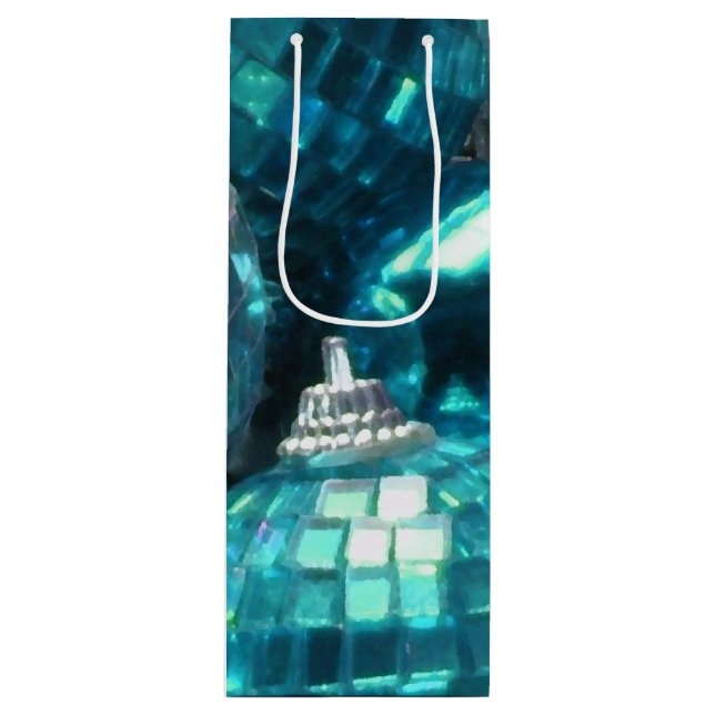 Bolsa Para Vino Vino de regalo de Blue Baubles (Anverso)