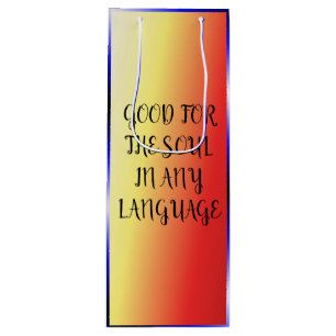 Bolsa Para Vino Vino en 17 idiomas -