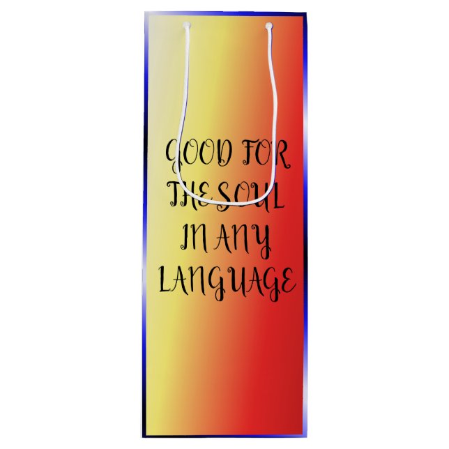 Bolsa Para Vino Vino en 17 idiomas - (Anverso)