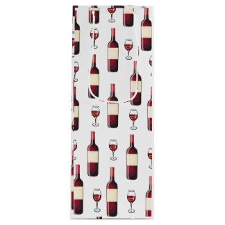 Bolsa Para Vino Vino Rojo y Vidrio